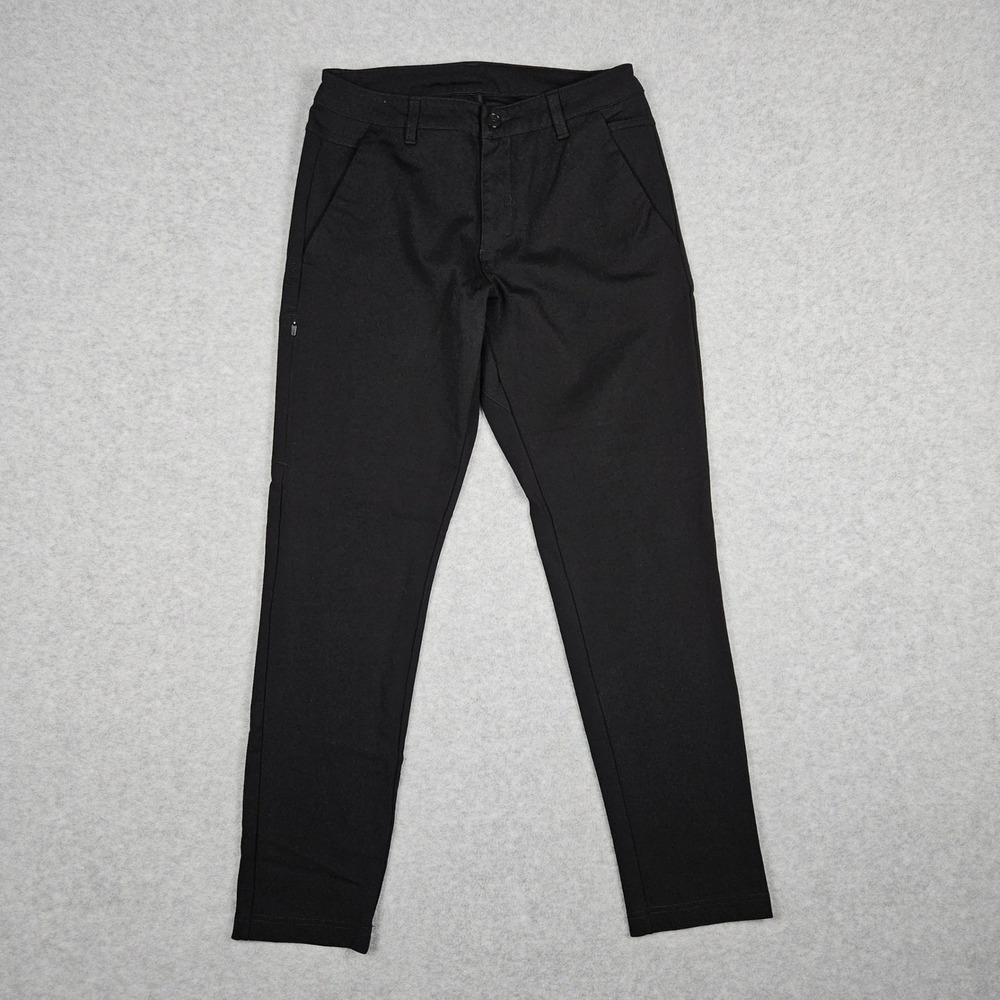 BYLT Men's 33x29 Premium Basics Black Everyday Pant Performance Chino Athleisure
